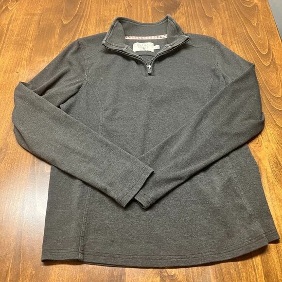 The Normal Brand Womens 1/4 Zip Dark Gray Pullover Sweatshirt Size S GOLF - Picture 3 of 14